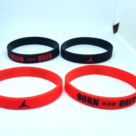 Air Jordan Silicone Wristbands Bracelet 4 Piece - Picture 5 of 14